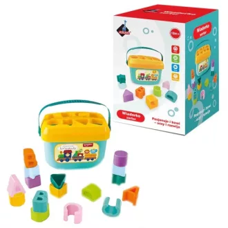 Sorter bucket with blocks
