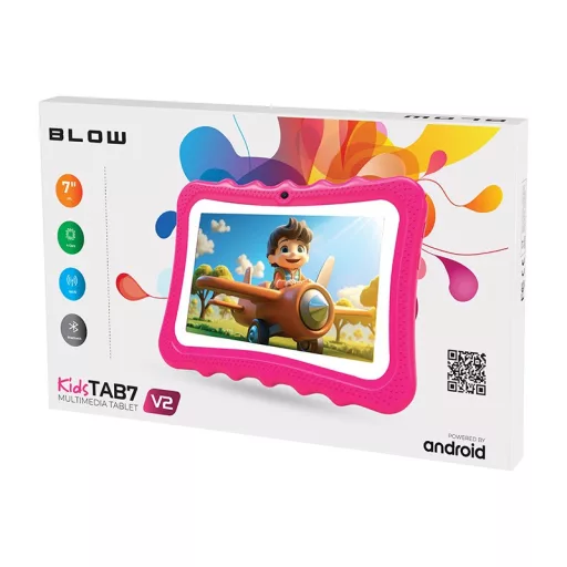 Tablet KidsTAB7 V2 4/32GB pink case camera 2MP