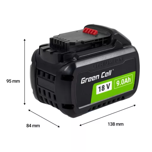 Green Cell PTDW18V9 háti akkumulátor Lítium-ion (Li-ion) 9 Ah 54 V
