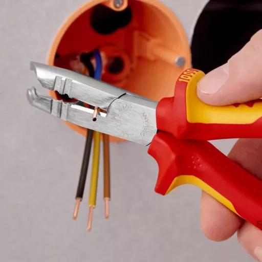 Knipex 13 46 165 csupaszoló Vörös, Sárga