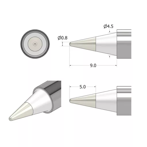 iFixit IF145-498-1 tartozék forrasztó pákához és állomáshoz 1 db Pákahegy