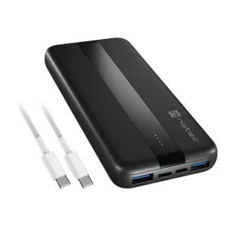   NATEC TREVI SLIM Q V2 Lítium-polimer (LiPo) 10000 mAh Fekete