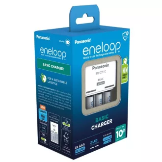   Battery charger PANASONIC Eneloop Basic BQ-CC51 + 4x AAA 800 mAh (K-KJ51MCD04E)