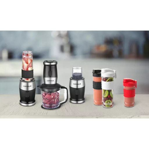 Concept SM3390 turmixgép 1,2 L Merülő mixer 700 W Fekete, Rozsdamentes acél