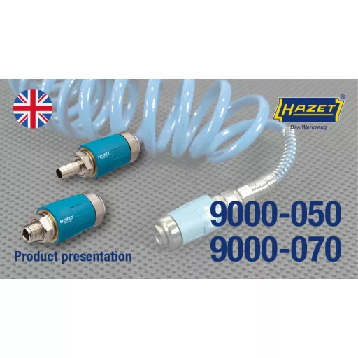 Sicherheits-Kupplung 9000-060, 1/4" (blau, für Druckluftschlauch)