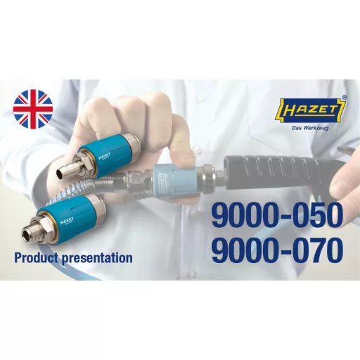 Sicherheits-Kupplung 9000-060, 1/4" (blau, für Druckluftschlauch)