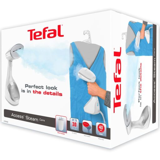 Tefal Access Steam Care DT9130 Kézi gőzölő (ruházathoz) 0,2 L 1600 W Ezüst, Fehér