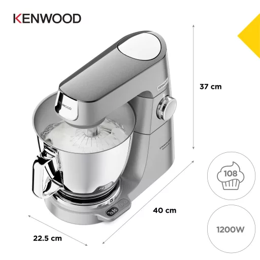 Kenwood Titanium Chef Baker XL darálógép 1200 W 7 L Rozsdamentes acél