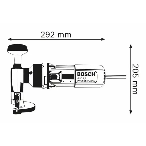 Bosch 0 601 506 103 motoros rezgőolló és lemezvágó 2400 spm 500 W
