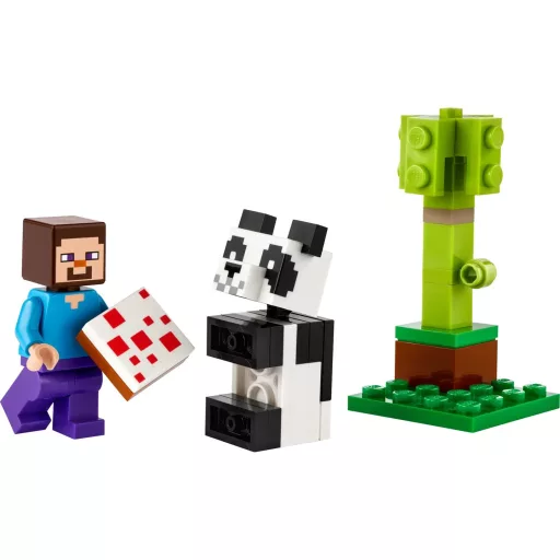 30672 Minecraft Steve mit Baby-Panda (Polybag)
