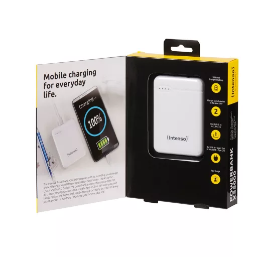 Intenso 7313522 külső akkumulátor Lítium-polimer (LiPo) 5000 mAh Fehér