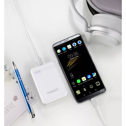 Intenso 7313522 külső akkumulátor Lítium-polimer (LiPo) 5000 mAh Fehér