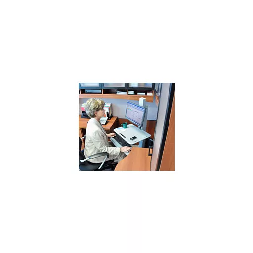 Ergotron WorkFit C-Mod, Single Display Sit-Stand Workstation 68,6 cm (27") Padló Szürke