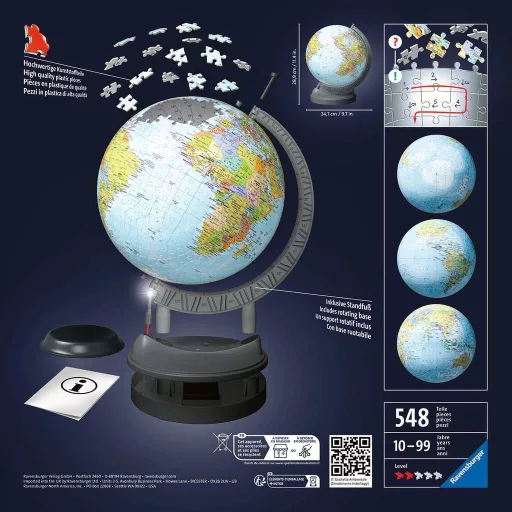 Ravensburger 11549 kirakós játék 3D-s kirakó 540 db Földgolyó