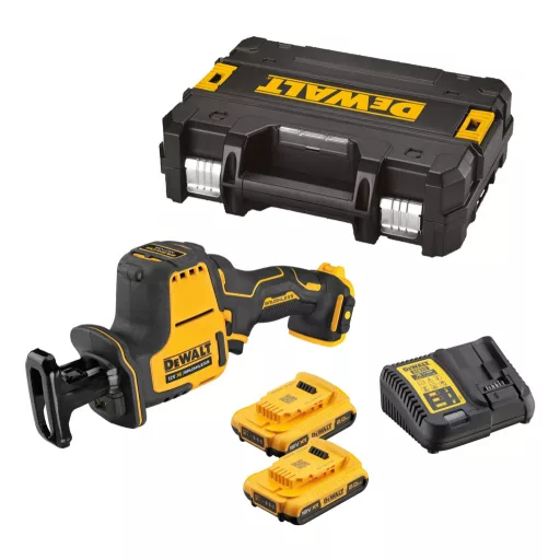DeWALT DCS312D2-QW szablyafűrész 2800 spm Fekete, Sárga