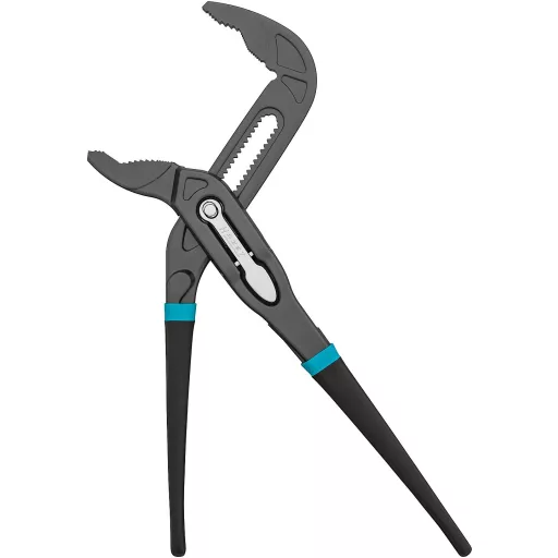 Universal- / Wasserpumpenzange 760-18, Rohr- / Wasserpumpen-Zange (schwarz/blau, 180mm, Schnellverstellung Tipp-/Step)