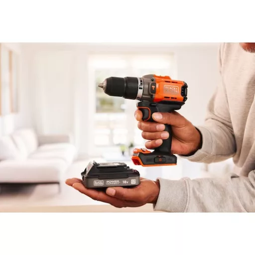 Black & Decker BCD383D1XK-QW fúrógép Narancssárga