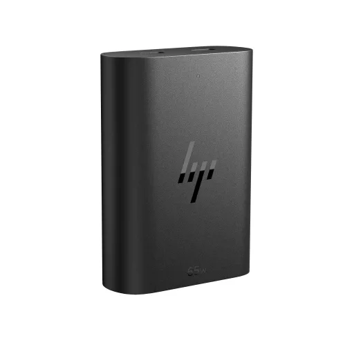 HP 65W GaN USB-C Laptop Charger áramátalakító és inverter Beltéri Fekete