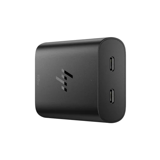 HP 65W GaN USB-C Laptop Charger áramátalakító és inverter Beltéri Fekete