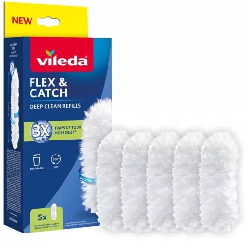 Vileda Flex&Catch dustpan refills, 5 pcs.