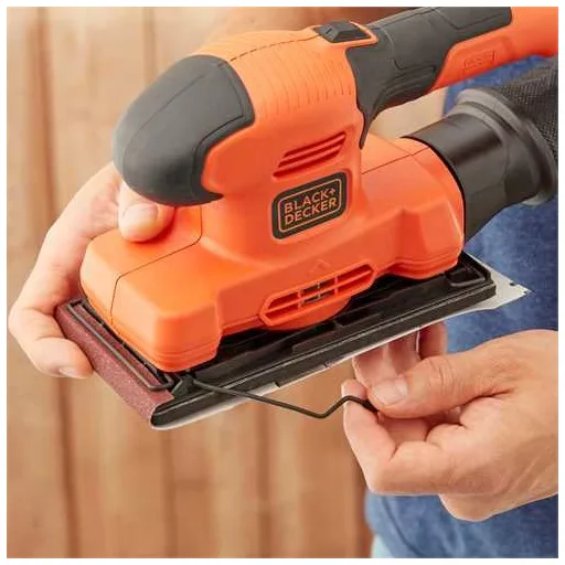Black & Decker BEW220 Orbitális csiszoló 14000 RPM Fekete, Narancssárga