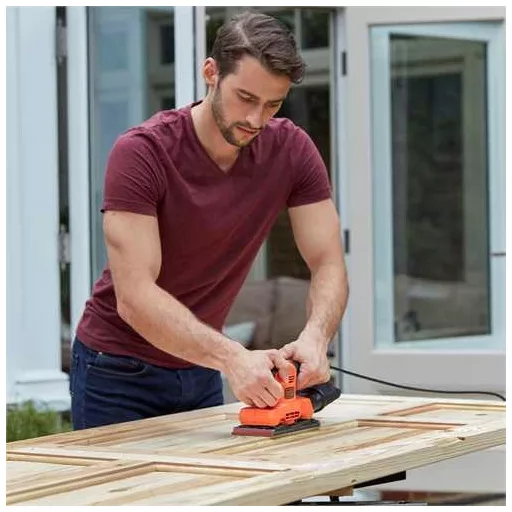 Black & Decker BEW220 Orbitális csiszoló 14000 RPM Fekete, Narancssárga