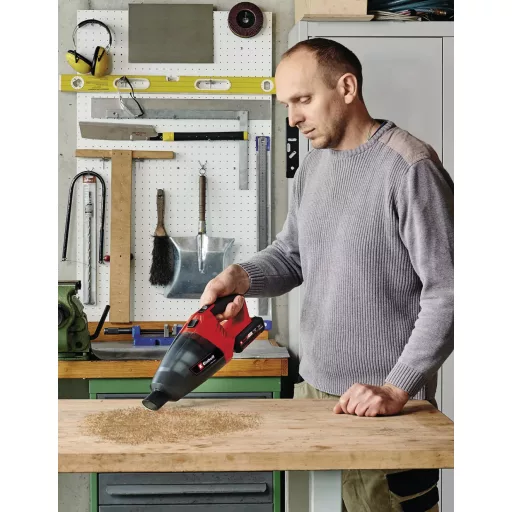 Einhell TE-VC 18 Li - Solo kézi porszívó Fekete, Vörös Porzsák nélküli
