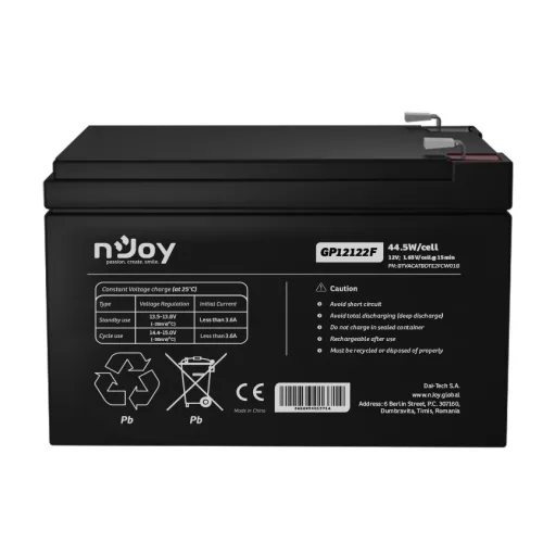 nJoy GP12122F VRLA AGM 12 V