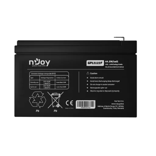 nJoy GP12122F VRLA AGM 12 V