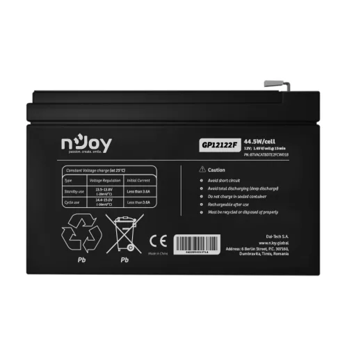 nJoy GP12122F VRLA AGM 12 V