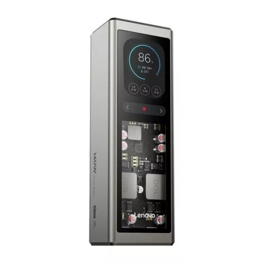 Lenovo 140W PowerBank 20000 mAh 2 x USB-C, 1 x USB-A, Gold Grey