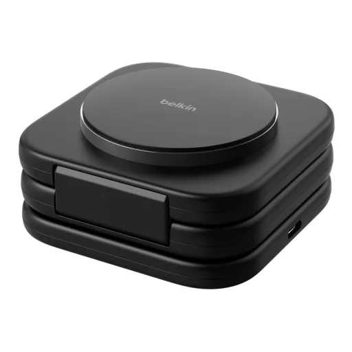 Belkin BoostCharge Pro Fejhallgató, Okostelefon, Okosóra Fekete USB Vezeték nélkül tölthető Gyorstöltés Beltéri