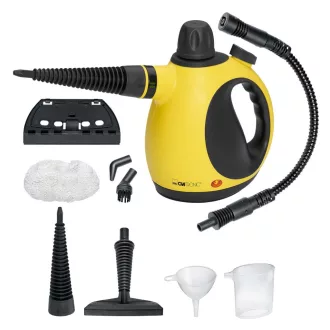   Clatronic DR 3653 Hordozható gőztisztító 0,25 L 1050 W Fekete, Sárga