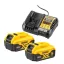 DeWALT DCB1104P2-QW akkumulátor és töltő szerszámgéphez Akkumulátor és töltőkészlet