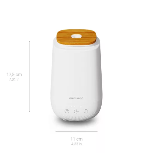Medisana AD 650 aroma diffúzor Tank Fehér, Fa