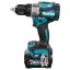 Makita HP001GD201 fúrógép 2600 RPM Kulcsnélküli 2,7 kg Fekete, Türkizkék