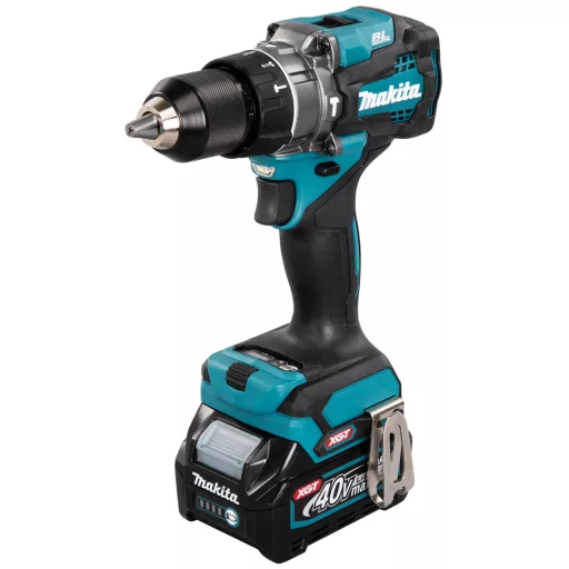 Makita HP001GD201 fúrógép 2600 RPM Kulcsnélküli 2,7 kg Fekete, Türkizkék