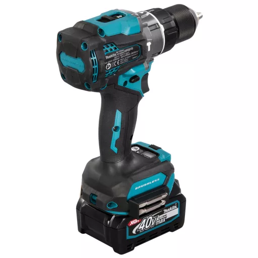 Makita HP001GD201 fúrógép 2600 RPM Kulcsnélküli 2,7 kg Fekete, Türkizkék