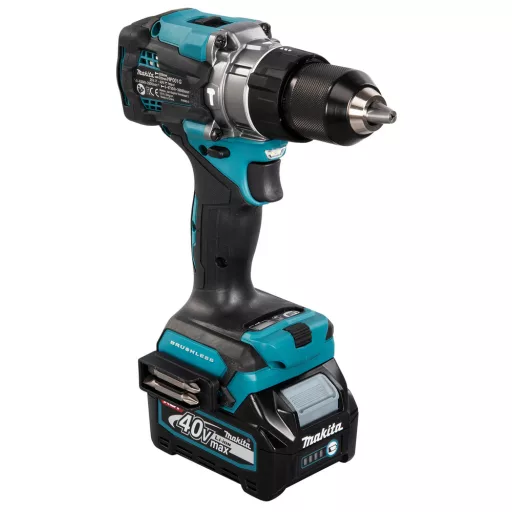 Makita HP001GD201 fúrógép 2600 RPM Kulcsnélküli 2,7 kg Fekete, Türkizkék