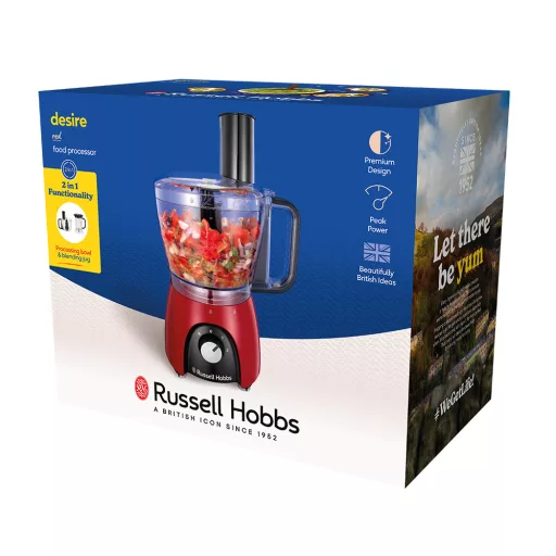 Russell Hobbs 27110-56 darálógép 600 W 2,3 L Fekete, Vörös, Átlátszó