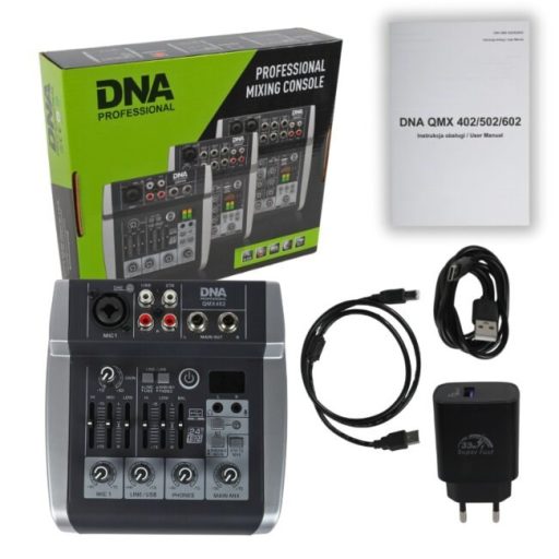 DNA Professional QMX402 - analogue audio mixer with Bluetooth