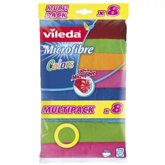   Vileda 148394 törlőkendő Mikroszál, Poliamid, Poliészter Többszínű 8 db
