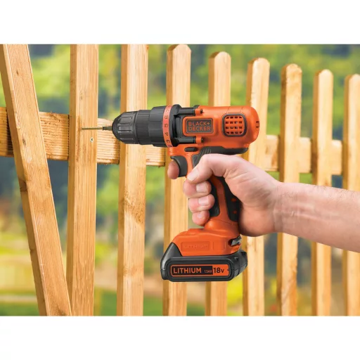 Black & Decker BDCDD18N-XJ fúrógép 650 RPM Fekete, Narancssárga