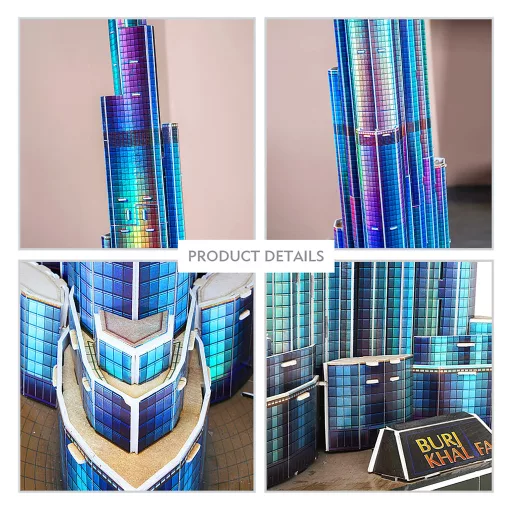 CubicFun Burj Khalifa LED 3D-s kirakó 136 db Épületek