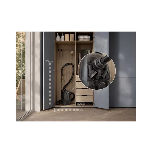Electrolux EB51C2GG 3 L Hordó alakú vákuum Száraz 750 W Porzsák