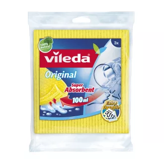   Vileda 142289 szivacs Téglalap alakú Cellulóz, Pamut, Rost Kék, Rózsaszín, Sárga 3 db