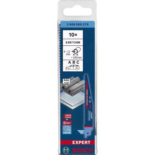 Bosch Expert 2608900379 Szablyafűrész él Magas szén-acél (HCS) 10 db