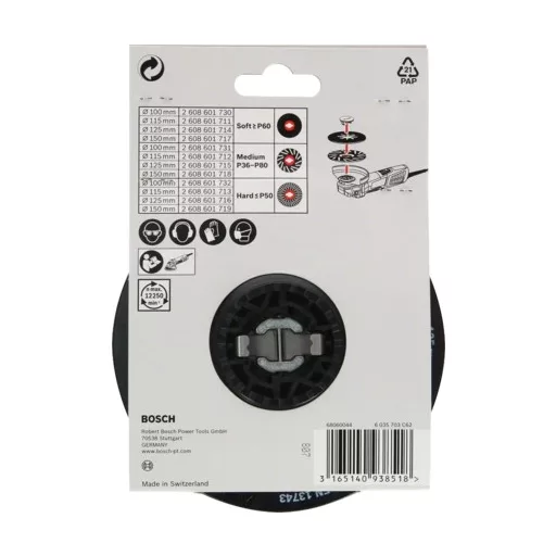 Bosch 2 608 601 712 sarokcsiszoló tartozék Csiszolófej