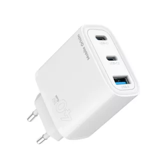 Mobile Origin GaN 40W Wall Charger MO13, 1 USB-A + 2 USB-C