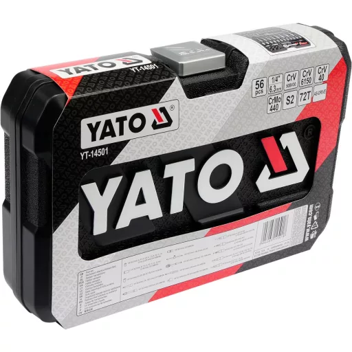 Yato YT-14501 dugókulcs Csőkulcs készlet 56 db